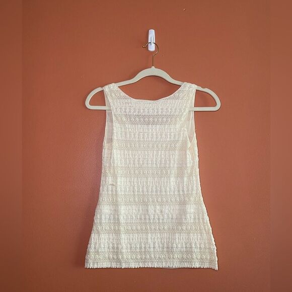NEW Max Studio Ruffle Lace Hip Tank Womens Size XS - Picture 3 of 4